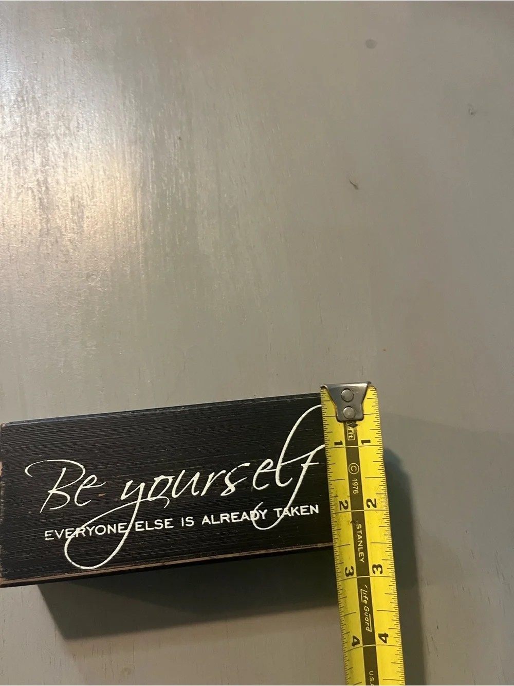 Charming Distressed Wooden Box Sign - 